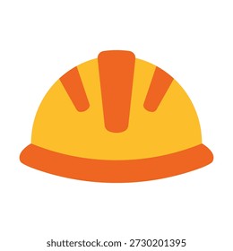 Sombrero duro de construcción naranja y amarillo