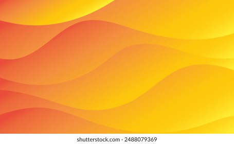 Orange and yellow curve gradient background. modern abstract wallpaper.
