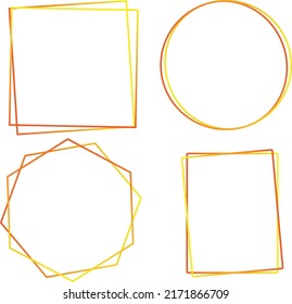 orange and yellow frame background