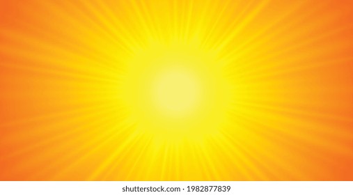 orange and yellow glowing rays background