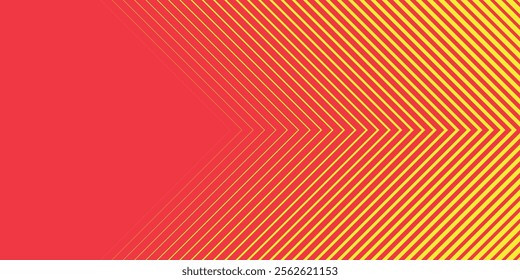 Orange and yellow gradient abstract background. Glowing geometric lines pattern. Modern texture design. Futuristic concept. Suit for brochure, banner, poster, cover, website