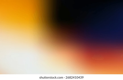 Fondo Abstractas de degradado amarillo anaranjado. Gradiente borroso radiante rojo colorido con efecto de textura de grano Bueno para el Fondo de pantalla, póster, espacio de copia