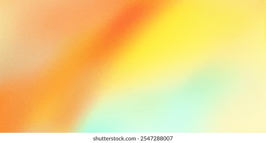 Orange yellow gradient background, abstract peach orange grain gradation texture, vector yellow noise texture blur abstract background