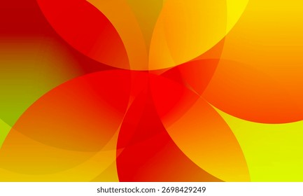 Orange yellow gradient background abstract circle shape. Vector illustration design