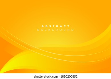 Orange and yellow gradient background with dynamic abstract shapes. Eps10 vector.