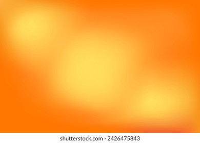 Orange Yellow Gradient Background Vector. Blur Wallpaper