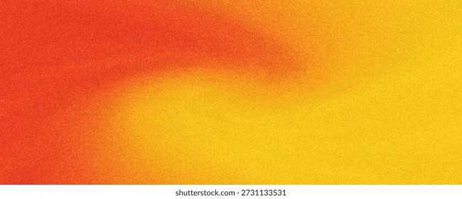 Fondo amarillo anaranjado del gradiente Cabecera ancha del Web Textura granulada Colores vibrantes Diseño del Anuncio Espacio de copia