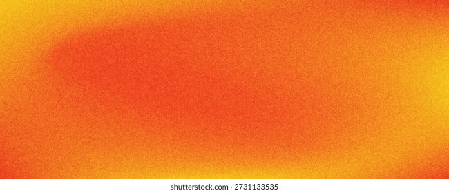 Fondo amarillo anaranjado del gradiente Cabecera ancha del Web Textura granulada Colores vibrantes Diseño del Anuncio Espacio de copia