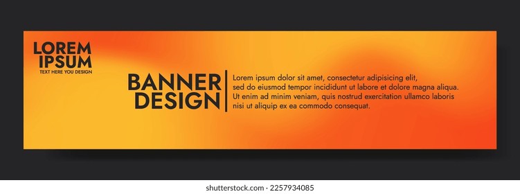 Orange Yellow Gradient Blur Banner Template. Modern background design. fluid background. liquid color.Fit for website, banners, wallpapers, brochure, posters