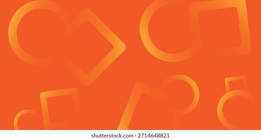 Orange and yellow gradient design with geometric pattern artwork. Simple design for template artwork. Overlapping for designing backgroud, with a modern concept