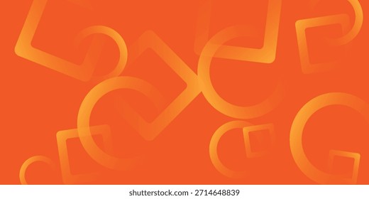 Orange and yellow gradient design with geometric pattern artwork. Simple design for template artwork. Overlapping for designing backgroud, modern design
