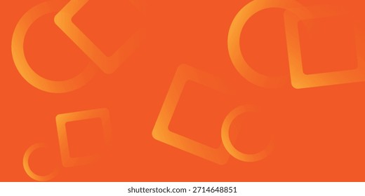 Design de gradiente laranja e amarelo com arte de padrão geométrico. Design simples para arte-final de modelo. Sobreposição para criação de plano de fundo, ilustração vetorial eps10