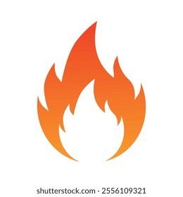 orange and yellow gradient fire icon