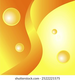 fundo geométrico de gradiente laranja e amarelo