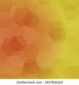 Gradiente amarillo anaranjado Fondo poligonal y textual