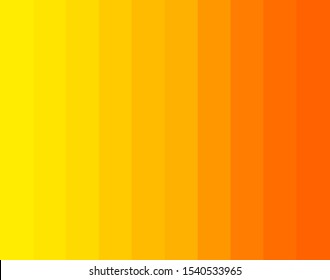 Orange and yellow gradient sunny stripes background. Vector illustration.