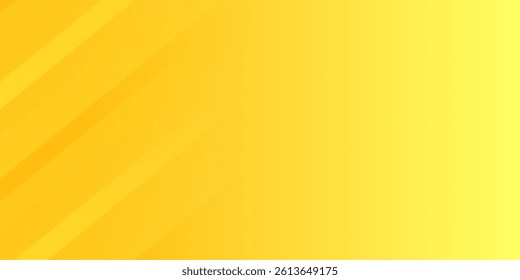 Orange and yellow gradient sunny stripes background. Abstract Yellow Background With 3d line Modern Concept. Minimal Poster. Background For Banner, Web, Cover, Billboard, Social Media, Landing Page