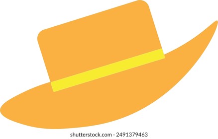 Orange and Yellow Hat for Vacation