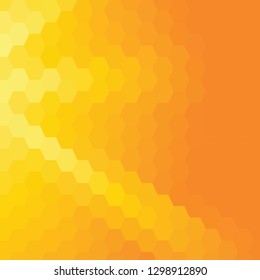 orange and yellow hexagon background. vector geometric illustration. mock up advertising. template for presentation.