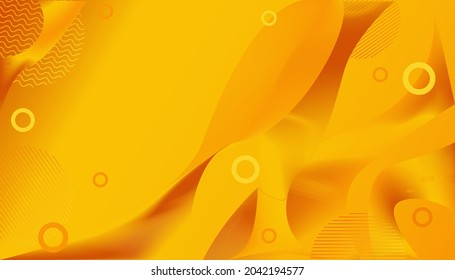 Orange yellow liquid effects background. Abstract design template for brochures, flyers, magazine, business card, branding, banners, headers, book covers, notebooks background vector