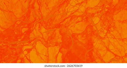 orange and yellow marble texture, with fluid abstract streaks and swirls. The pattern resembles molten lava or solar flares, creating an energetic, radiant, and dynamic design