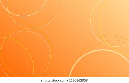 Naranja Amarillo Multi Circles Formas Divertido Patrón Estilo Fondo Abstracto