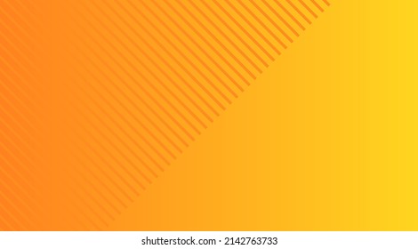 Orange   yellow ombre abstract gradient sunset colors background and stripes pattern  Vector illustration