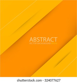 Orange and yellow paper layer background with space for design