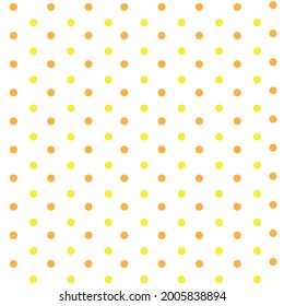 Anaranjado amarillo polka punto fondo blanco transparente