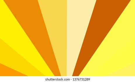 Orange and Yellow Rays Background Illustration