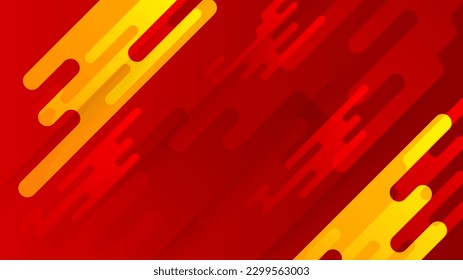 Orange yellow and red geometric shapes abstract background geometry shine and layer element vector for presentation design. Suit for business, corporate, institution, party, seminar, and talks