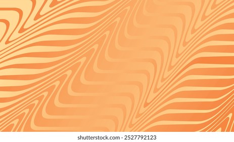 Fondo de líneas líquidas Abstractas de gradiente suave naranja y amarillo