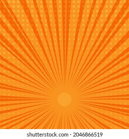 fondo de estrella de color naranja y amarillo, ilustración vectorial