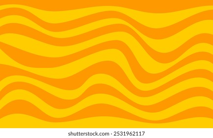 orange yellow stripes lines wave curves funny graphic element abstract background