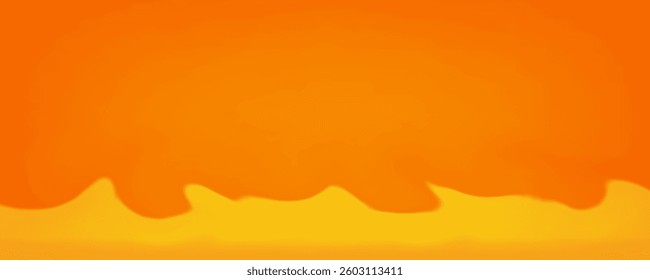 Orange and yellow Studio background. Orange and yellow Background Empty Room Studio with table. Space for selling products on the website. Abstract green showroom. Vector illustration.
