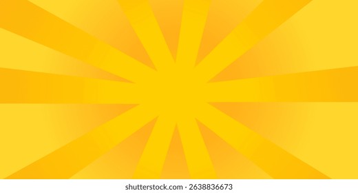 orange yellow sun ray light for summer background, sunburst abstract background, sun rays background for promotion banner, poster, greeting card, social media