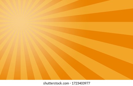 Fondo De Amanecer Naranja Y Amarillo - Ilustración Del Vector