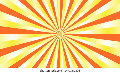 Orange yellow sunshine vector background. colorful wallpaper for template business social media advertising. Modern style backdrop.