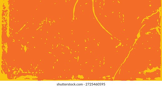 Laranja e Amarelo Textura Fundo Grungy com efeito Weathered angustiado. Retro grungy excessivamente pincelada pano de fundo. Textura de superfície abstrata desgastada colorida, eps 10