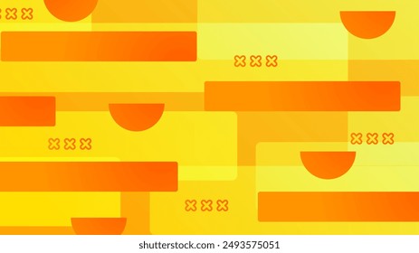 Fondo abstracto moderno del Vector naranja y amarillo con las Formas