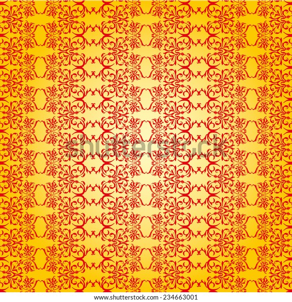 Orange Yellow Wallpaper Background Design Stock Vector (Royalty Free ...