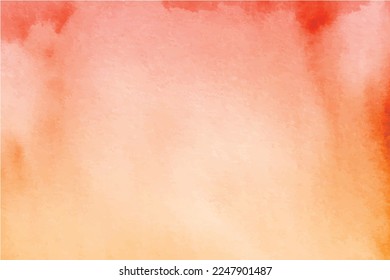 Orange Yellow watercolor background texture paper design, Sunset theme background