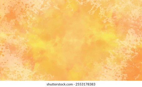 Orange Yellow Watercolor Background Texture