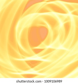 orange yellow watercolor circle pattern with white transparent floral shaped lines, vector illustration