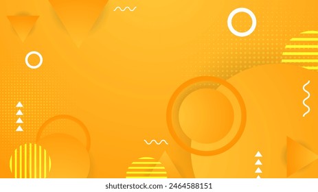 Orange yellow and white vector abstract geometrical gradient shape modern background. Abstract gradient shapes background for presentation, business report, card, banner, poster