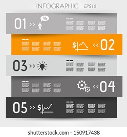 orange zig zag infographic element. infographic concept.