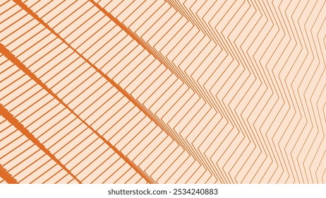 Orange zig zag pattern abstract background for backdrop or presentation