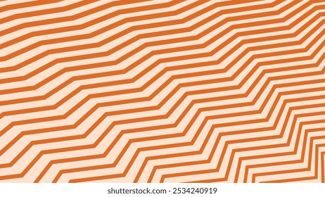 Orange zig zag pattern abstract background for backdrop or presentation