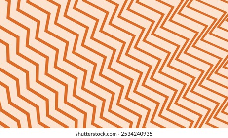 Orange zig zag pattern abstract background for backdrop or presentation