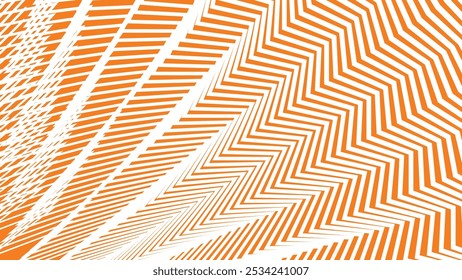 Orange zig zag pattern abstract background for backdrop or presentation